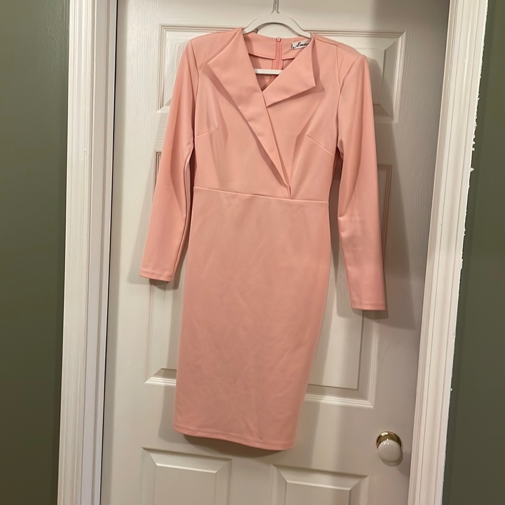 Lovely pinkish peach midi. Perfect for work, church, etc. Current price is firm.